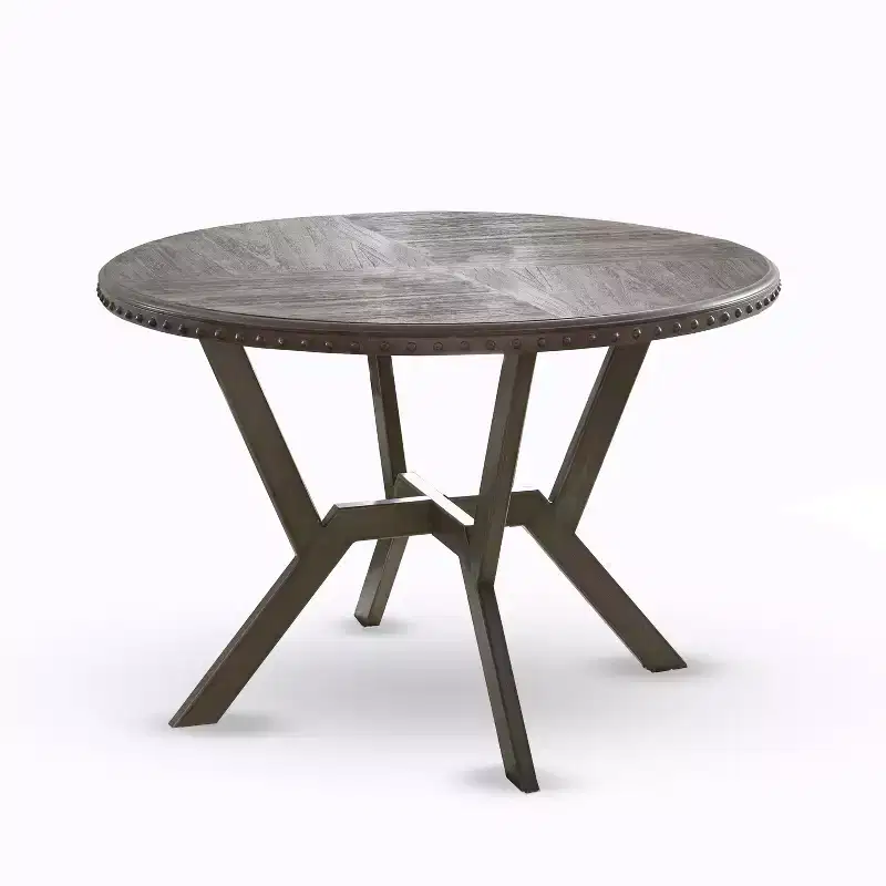 Alamo Round Dining Table Gray - Steve Silver Co.