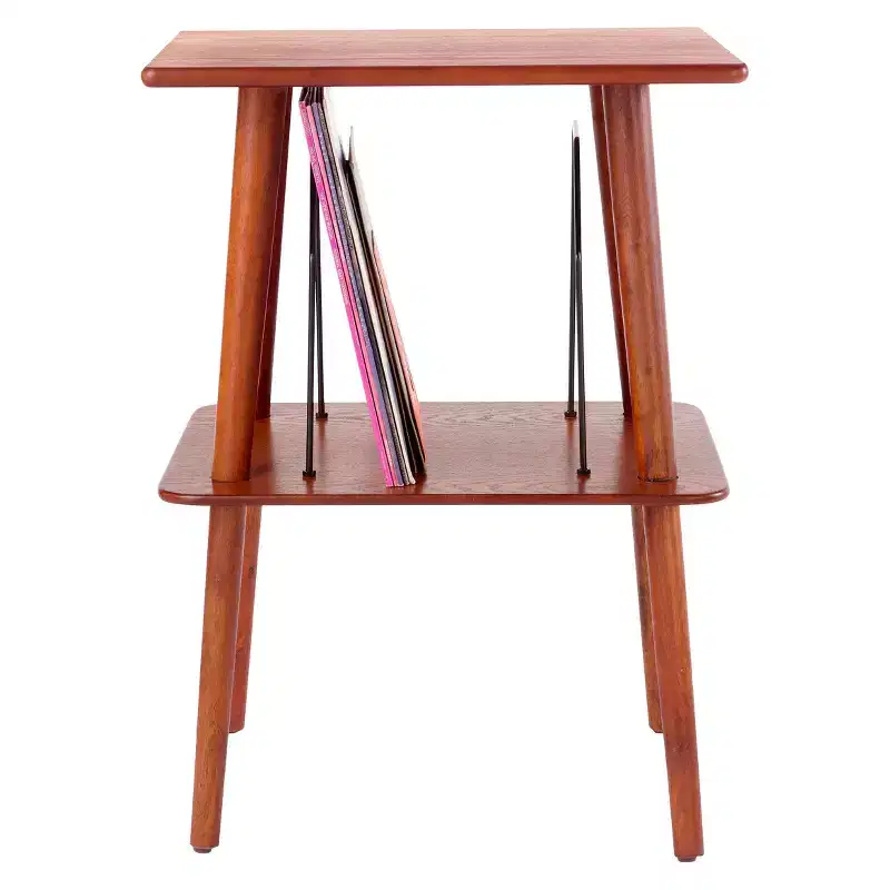 Manchester Entertainment Stand Crosley: Hardwood Turntable & Magazine Storage Cabinet
