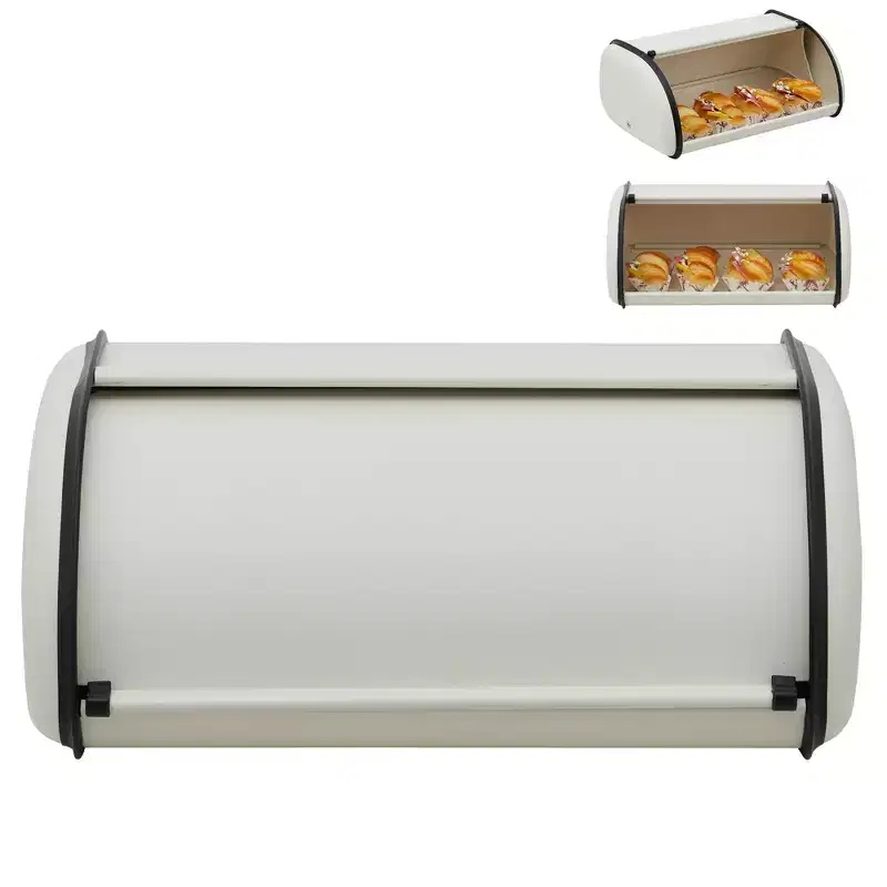 Stainless Steel Bread Box with Window for Kitchen Food Storage