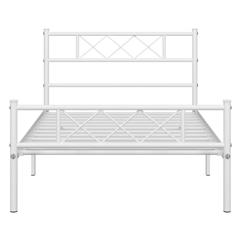 Yaheetech Metal Bed Frame Mattress Foundation with Slatted Bed Base