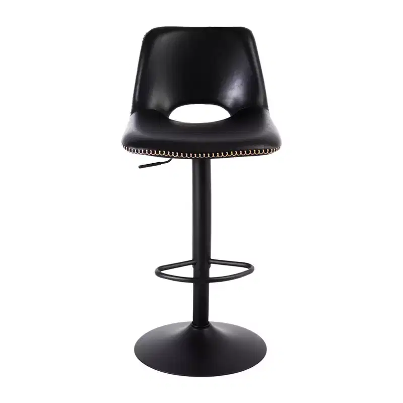 Set of 2 Modern Adjustable Swivel Bar Stools with Backrest, Faux Leather Counter Chairs for Kitchen Island, Dining Room or Living Area