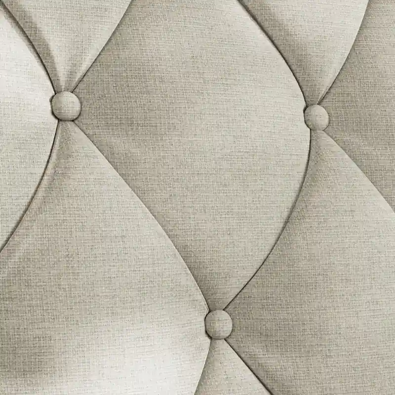 78.75 Polyester 3-Seater Sofa with Tufted Back and Cushions