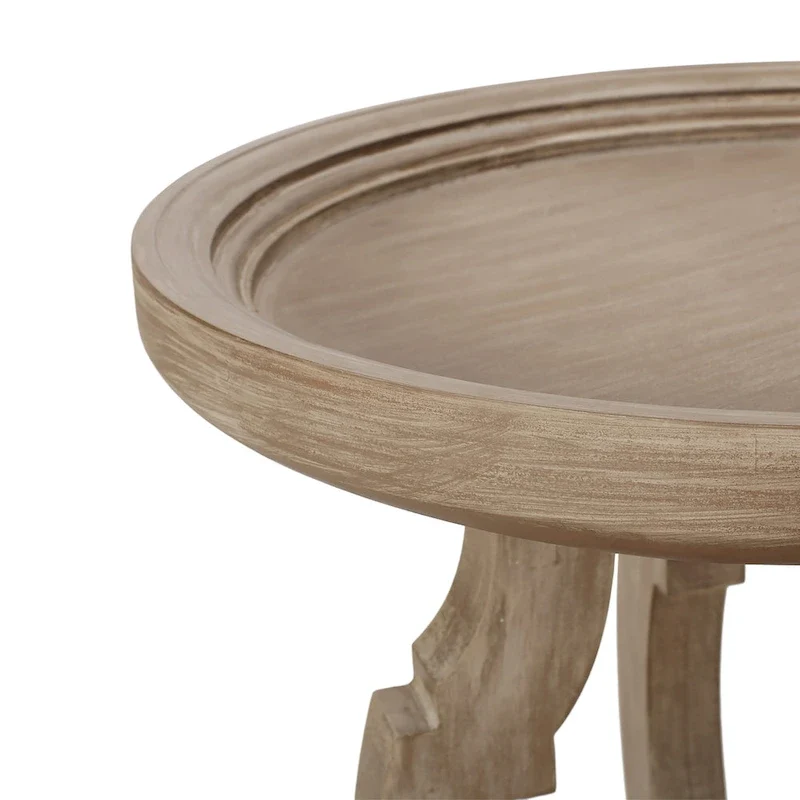 Purdin French Country Accent Table with Round Top by Christopher Knight Home
