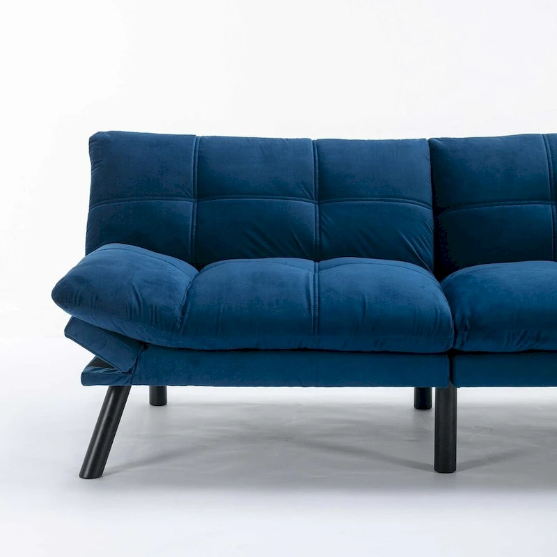 Modern Upholstered 2-Seater Sofa Bed with Adjustable Backrest and Armrests - 70:l