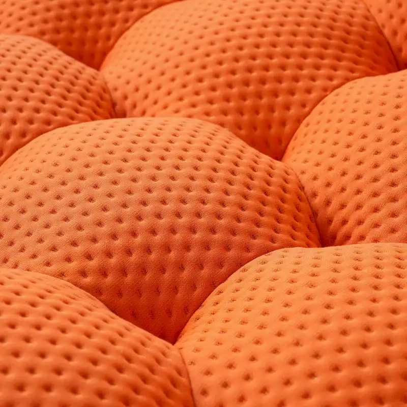 3D Honeycomb Fabric Upholstered Bubble Sofa Modern Loveseat with Ottoman