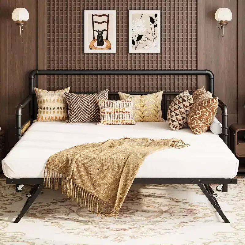 Acekool Twin Daybed with Trundle - Space-Saving Sofa & Guest Bed
