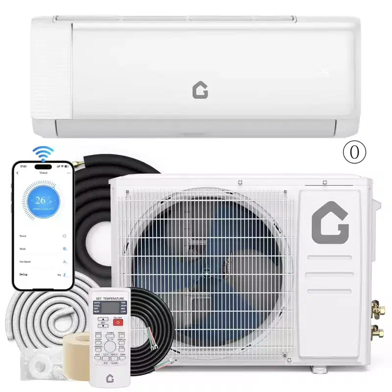 12000 BTU Wifi Mini Split AC, 21 SEER2 208-230V Inverter Ductless Wall AC w/WiFi & Alexa Compatible
