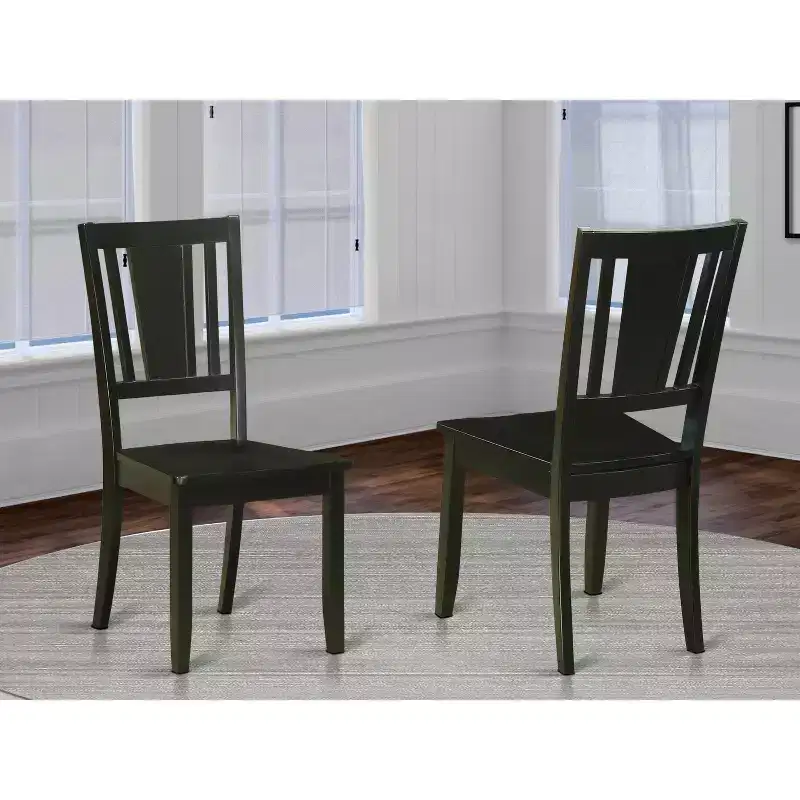 Homestock Hollywood Regency Dining Chair, Slatted Back And Wooden Seat