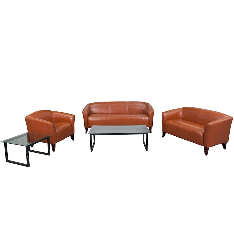 Reception Set with Wood Feet - 33.5 - 72.75W x 29 - 31D x 29H - 33.5 - 72.75W x 29 - 31D x 29H