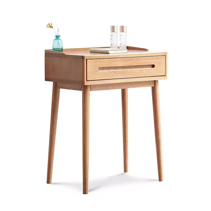 Dresser Table 100% solid table table desk top table dresser compact dresser accessories storage width 60cm storage drawer natural wood natural
