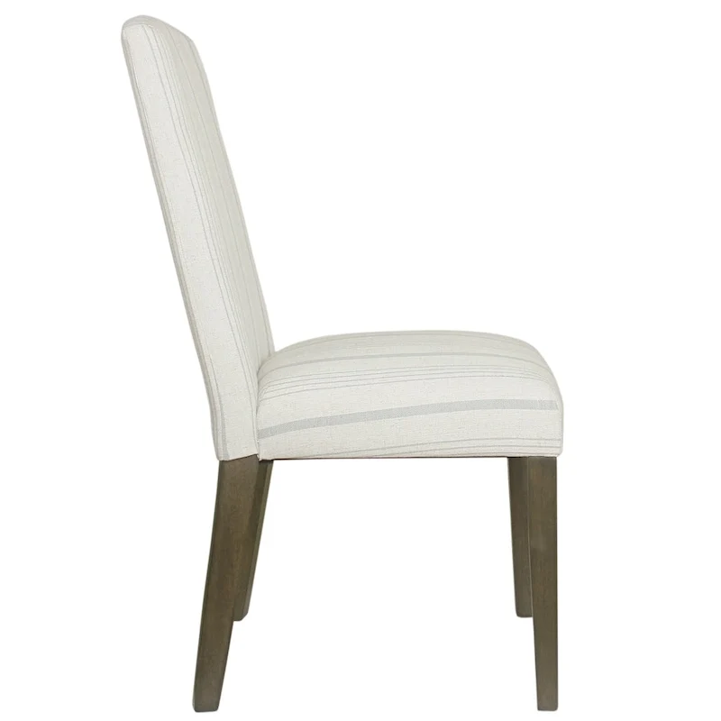 HomePop Classic Parsons Dining Chair - Dove Grey Stripe (Set of 2)