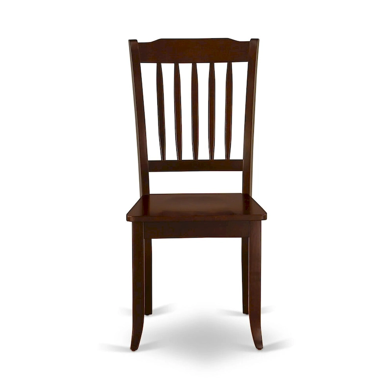 East West Furniture Dining Table Set - A Rectangle Kitchen Table and Dinette Chairs, 36x54 Inch, Mahogany(Pieces Option)