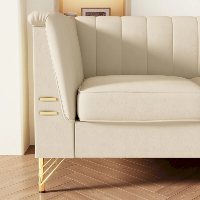 82.67 W Velvet Sofa