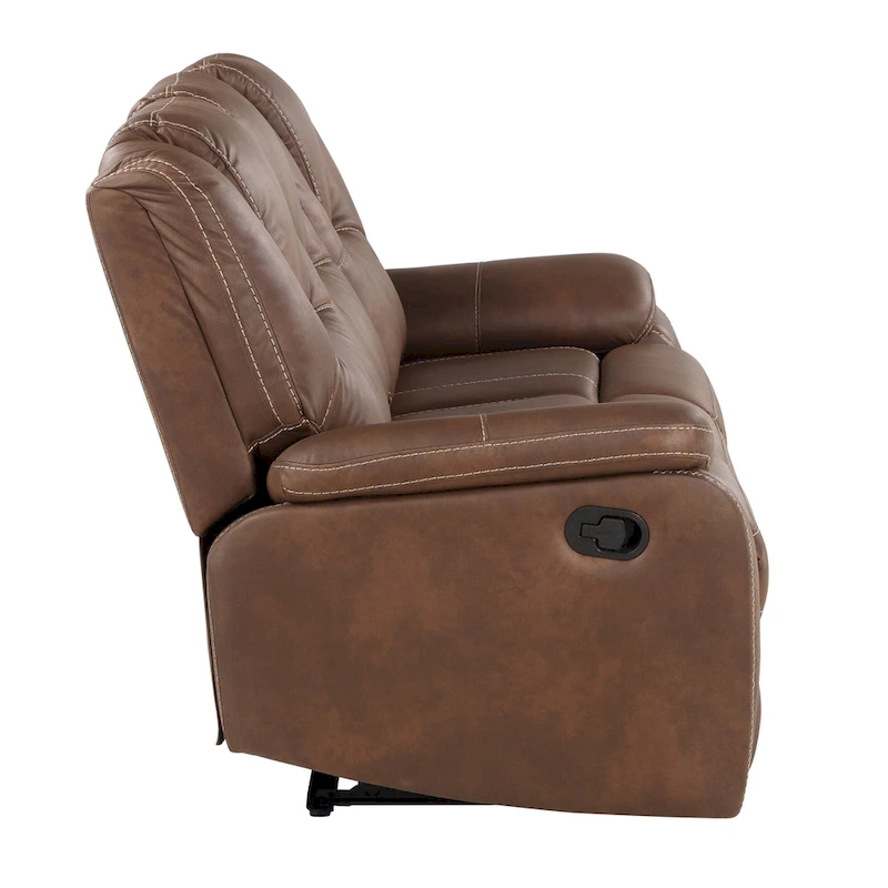 Steve Silver Kameryn Faux Leather Manual Reclining Sofa