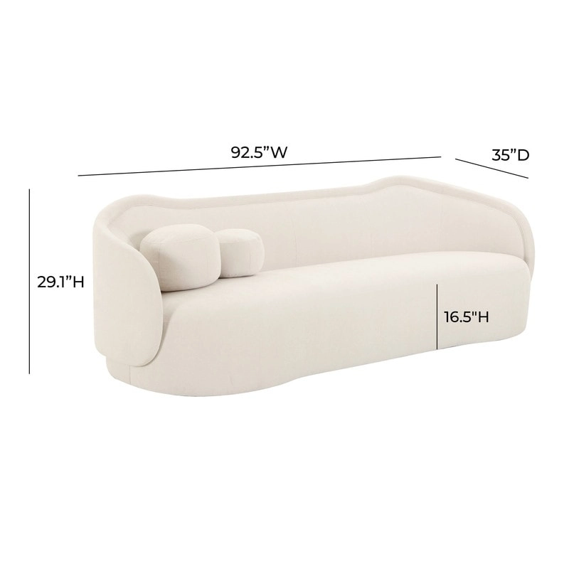 Circe Textured Velvet Sofa