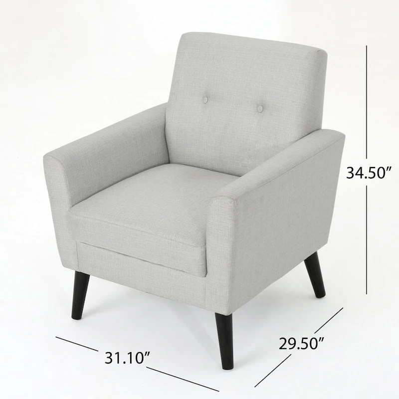 Sienna Mid-century Fabric Club Chair by Christopher Knight Home