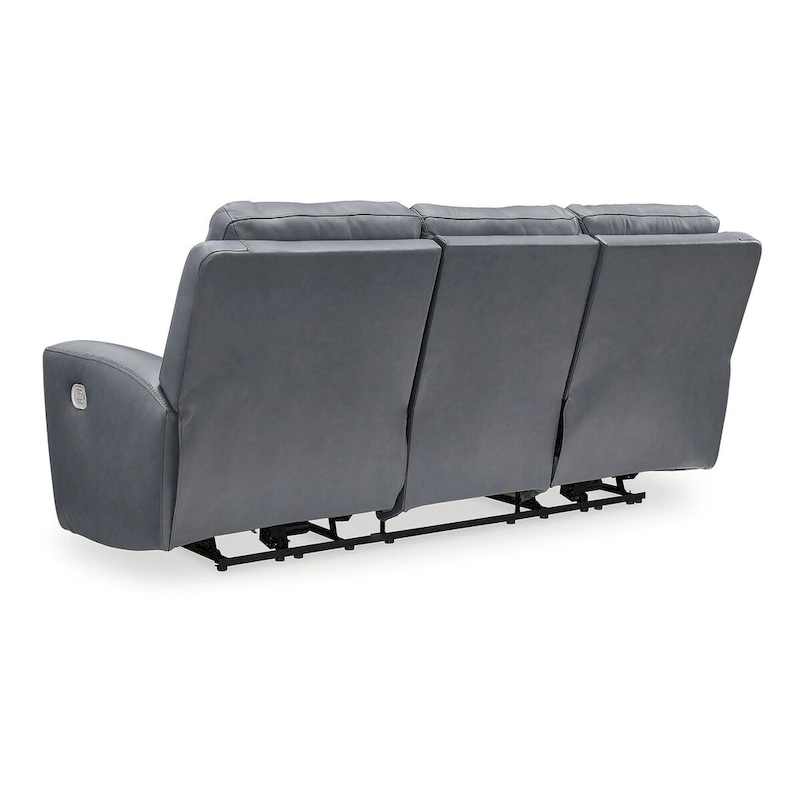 Signature Design by Ashley Mindanao Steel Power Reclining Sofa - 89W x 42D x 43H