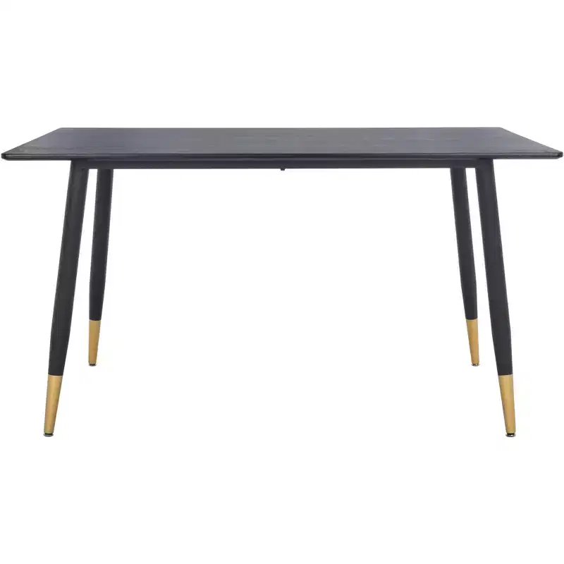 Rectangular Dining Table Black/Gold