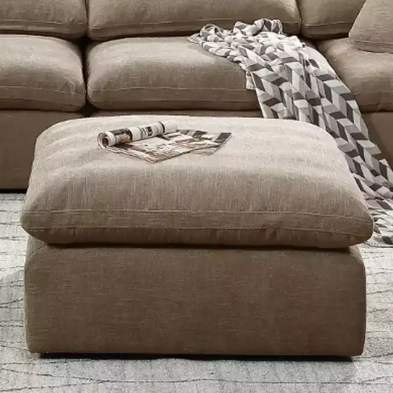 37" Naveen Ottomans and Benches Khaki Linen - Acme Furniture