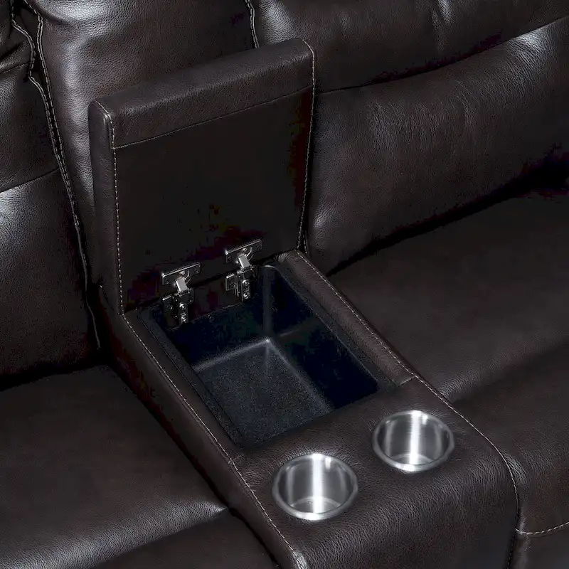 Steve Silver Ferndale Power Reclining Top Grain Leather Sofa
