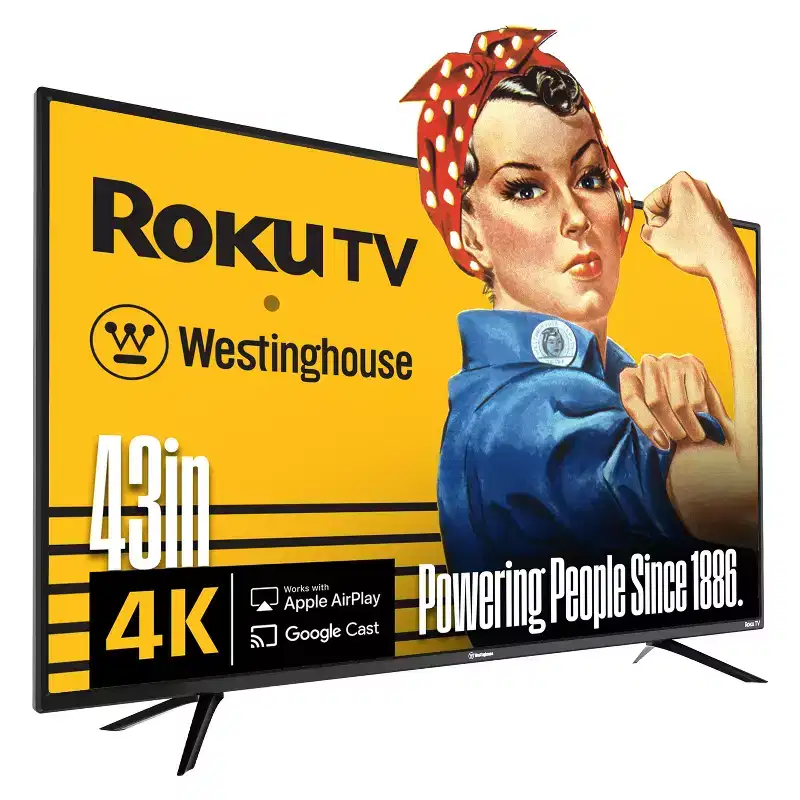 Westinghouse Roku Smart TV, 4K UHD, Wi-Fi, Mobile App, Bluetooth, Apple AirPlay, Alexa & Google Assistant