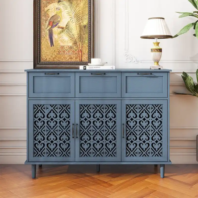 3 Door 3 Drawer Cabinet for Bedroom Living Room