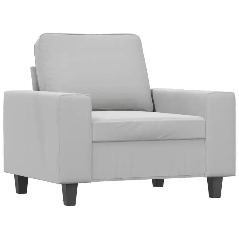 vidaXL 2-Seater Microfiber Sofa - Dark Gray - Durable Upholstery, Adjustable Comfort - Modern Design for Living Room, Lounge, or Office.