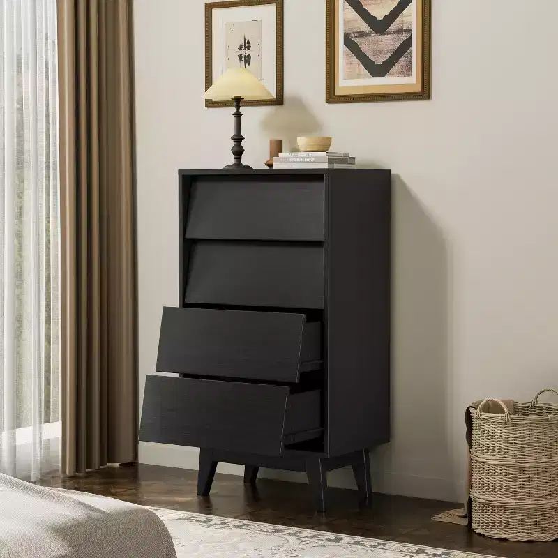 GDFStudio Peg Wood Bevel Design Drawer Dresser