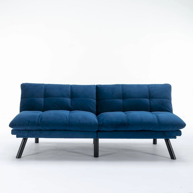 Modern Upholstered 2-Seater Sofa Bed with Adjustable Backrest and Armrests - 70:l