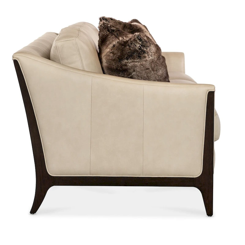 Tular Leather Sofa, Cream