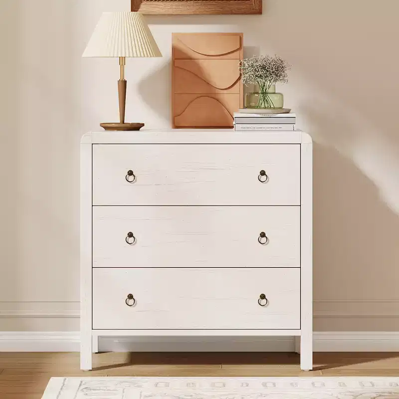 Multi-Drawer Tall Chest Dresser with Metal Handles, Freestanding Storage for Bedroom & Living Room