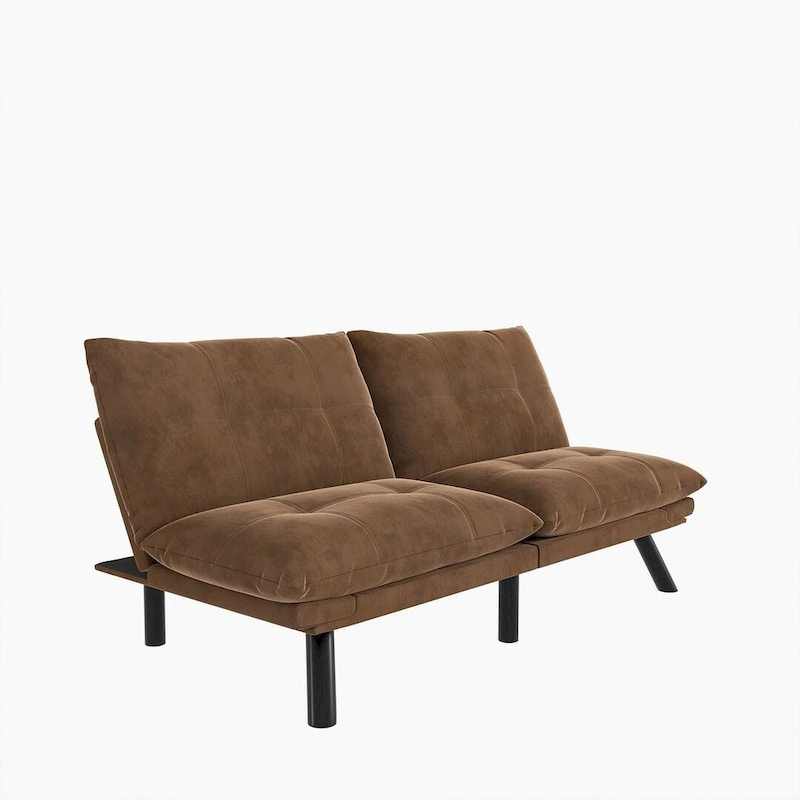 Modern Upholstered 2-Seater Sofa Bed with Adjustable Backrest and Armrests - 70:l