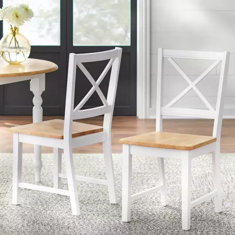 Solid Wood Cross Back Dining Chair