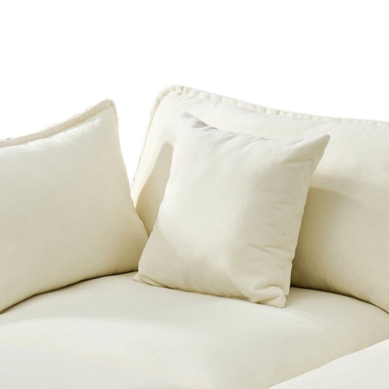 110.2 Chenille Three Seater Upholstered Sofa, Ottoman