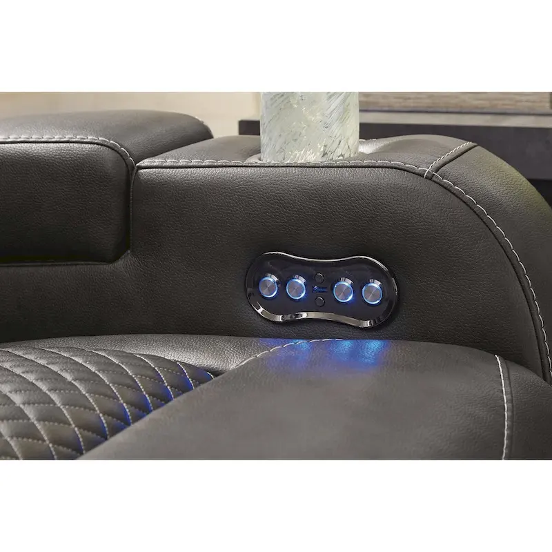 Signature Design by Ashley Fyne-Dyme Power Reclining Sofa - 85 W x 43 D x 43 H