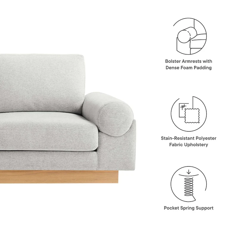 Oasis Upholstered Fabric Sofa