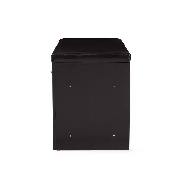 Dark Espresso Rectangle Storage Bench, Seats 2