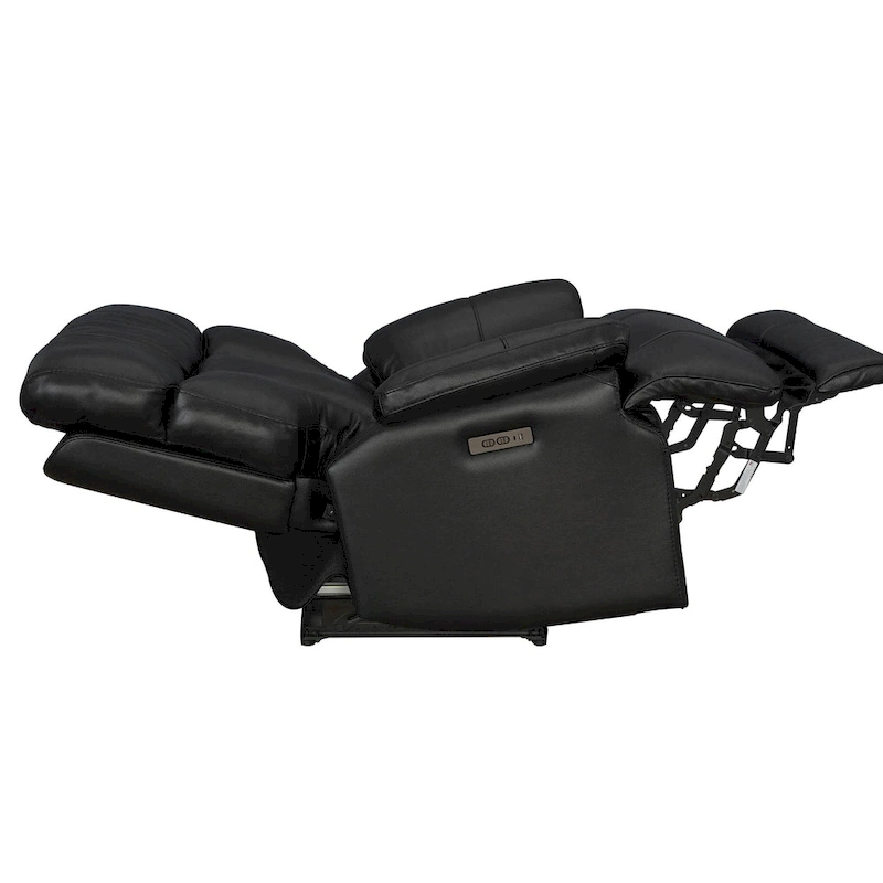 Top Grain Leather Power Recliner Chair Adjustable Headrest Extendable Footrest Zero Gravity Recliner