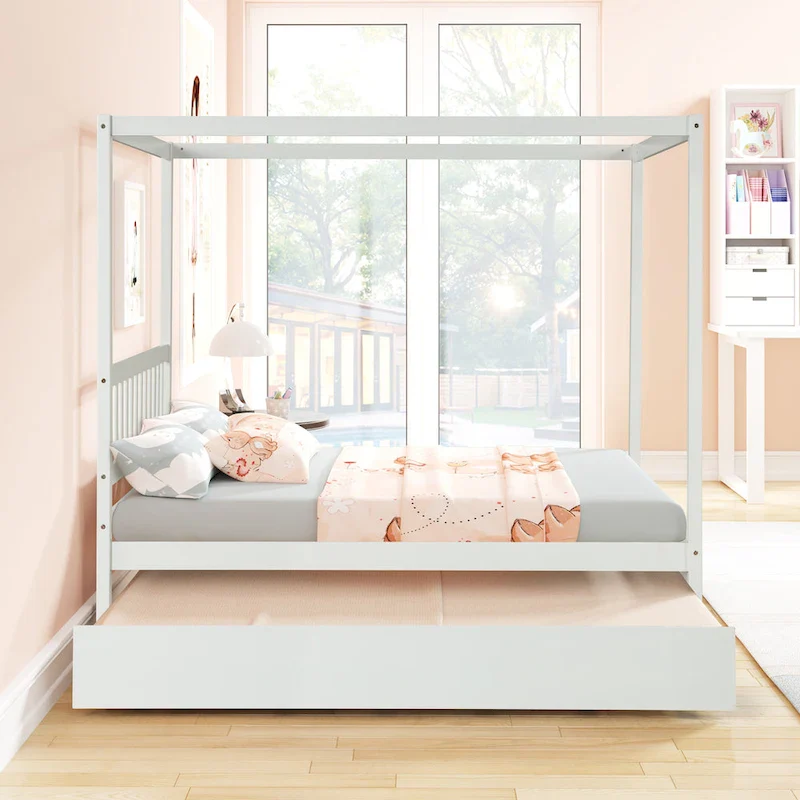 Full bed with twin trundle