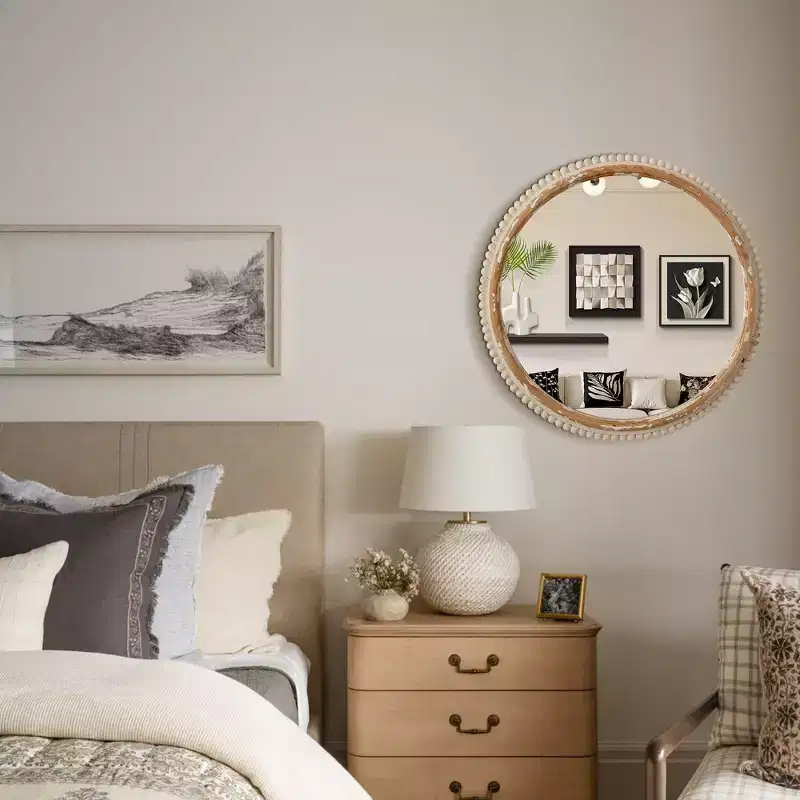 MDF Frame Arched Freestanding Wall Mirror 30.91
