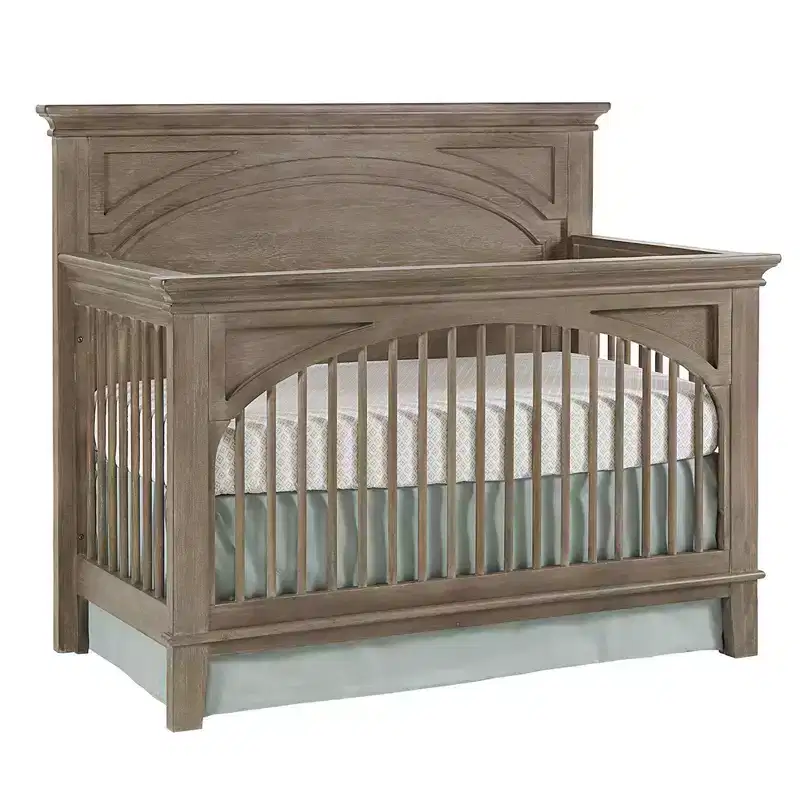 Leland Convertible Crib — Sandwash Finish, Classic Spindles & Moldings, ASTM Certified