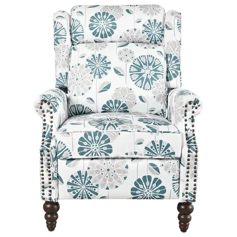 Barnn Upholstered Recliner with Wing Back by Christopher Knight Home