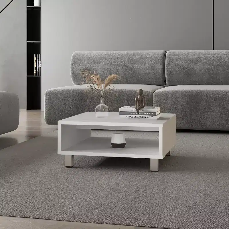 Fun little toys brand White Coffee Table with Open Storage