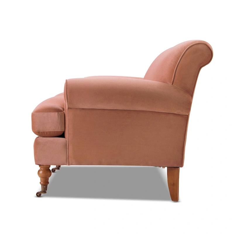 Alana Lawson 88 Inch Living Room Sofa  Three Cushion Couch with Rolled Arms and Tight Back  Minimal Assembly Required
