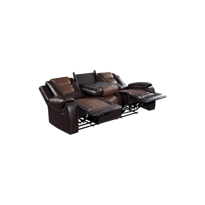 Grete Brown Premium Faux Leather Living Room Set