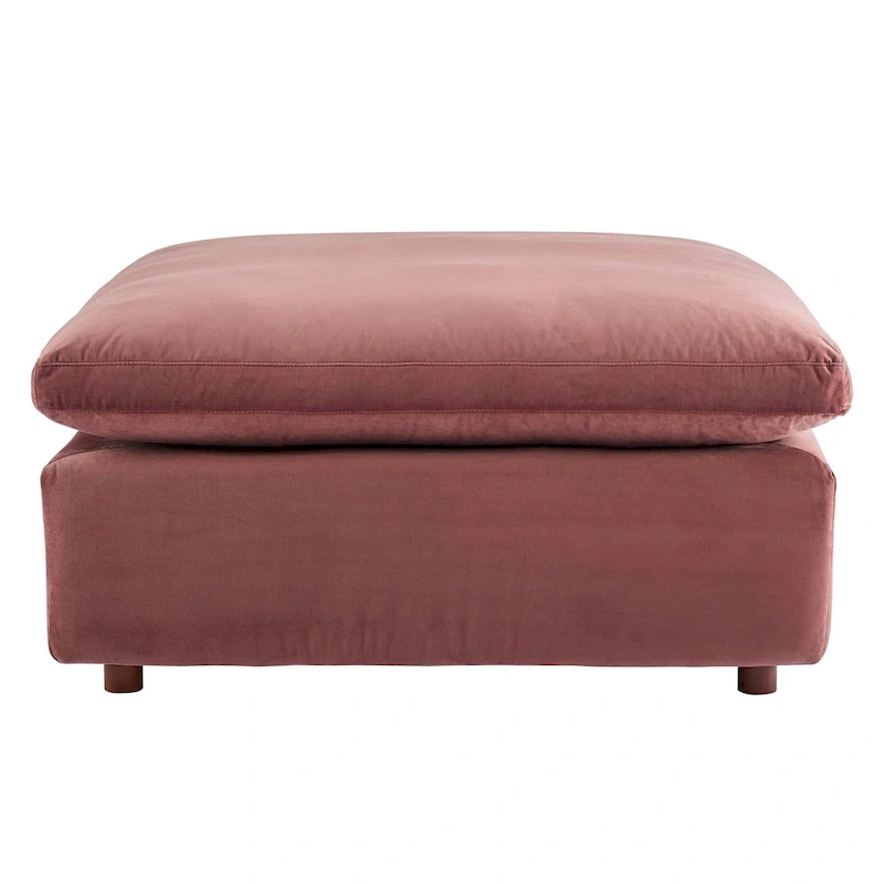 Commix Down Filled Overstuffed Velvet 7-Piece Sectional Sofa