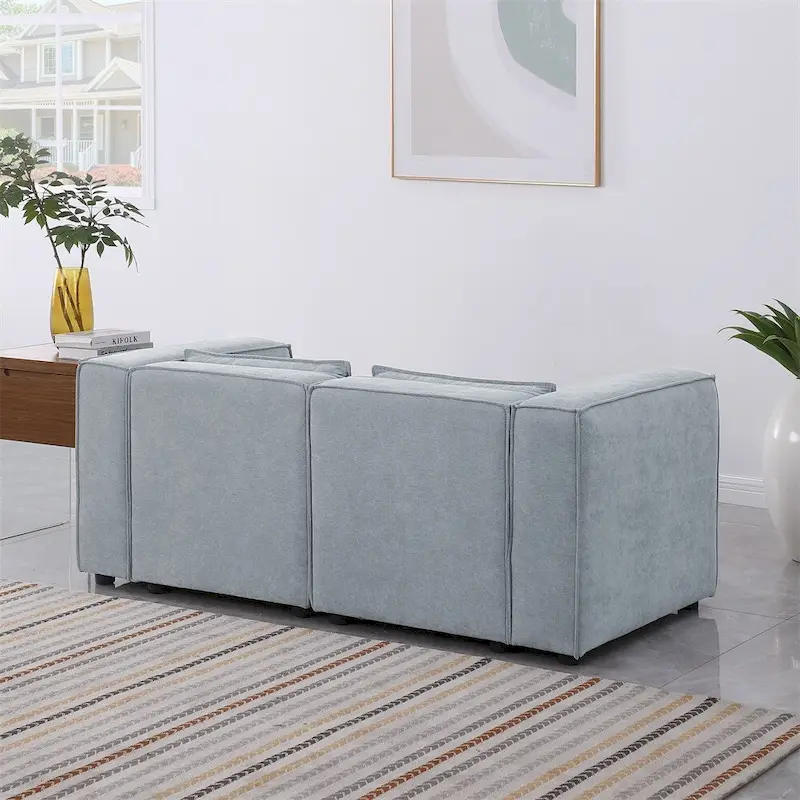 Chenille Fabric Sofa with Legs