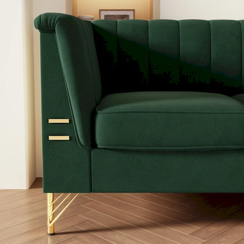 82.67 W Velvet Sofa