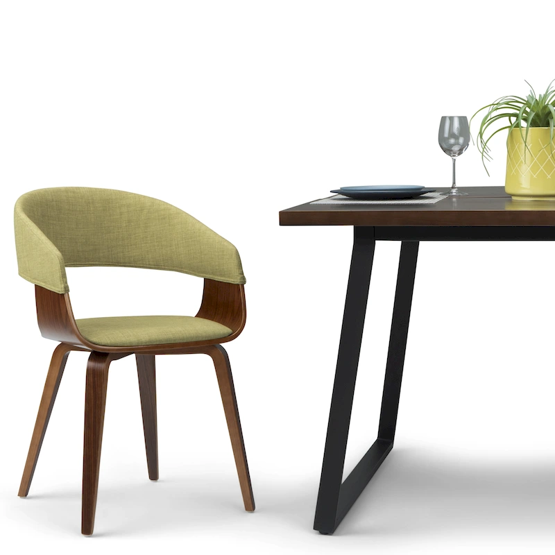 WYNDENHALL Calinda Mid Century Modern Bentwood Single Dining Chair - 20.5w x 21.7d x 30.9h