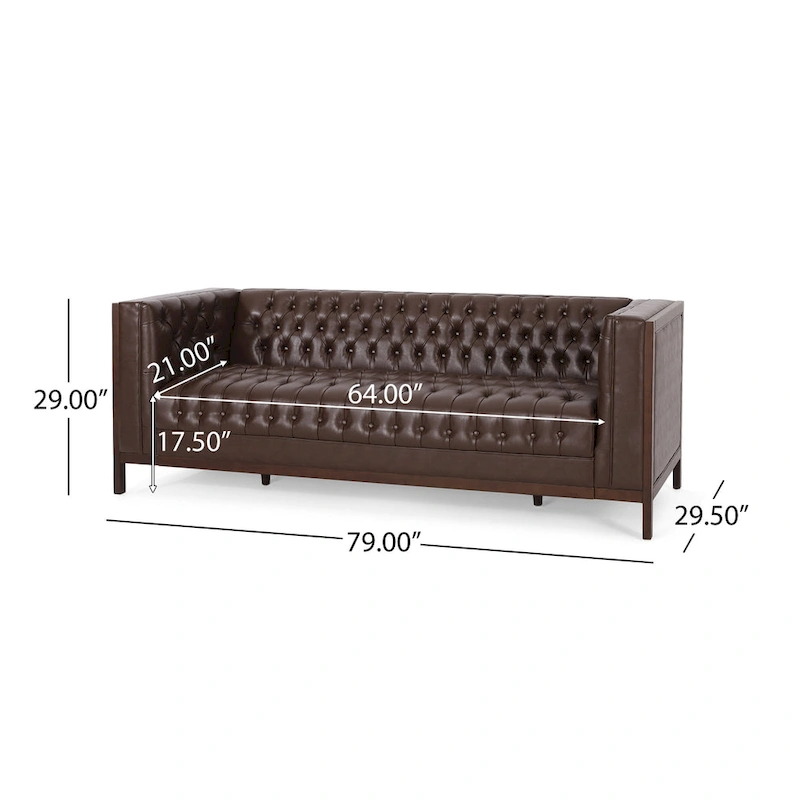 Petteti Upholstered Sofa by Christopher Knight Home